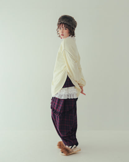 チェックサルエルパンツ[362-0902-2]