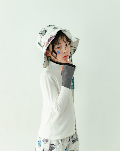 モノトーンフィンガーハイネックtee[362-1407-1]