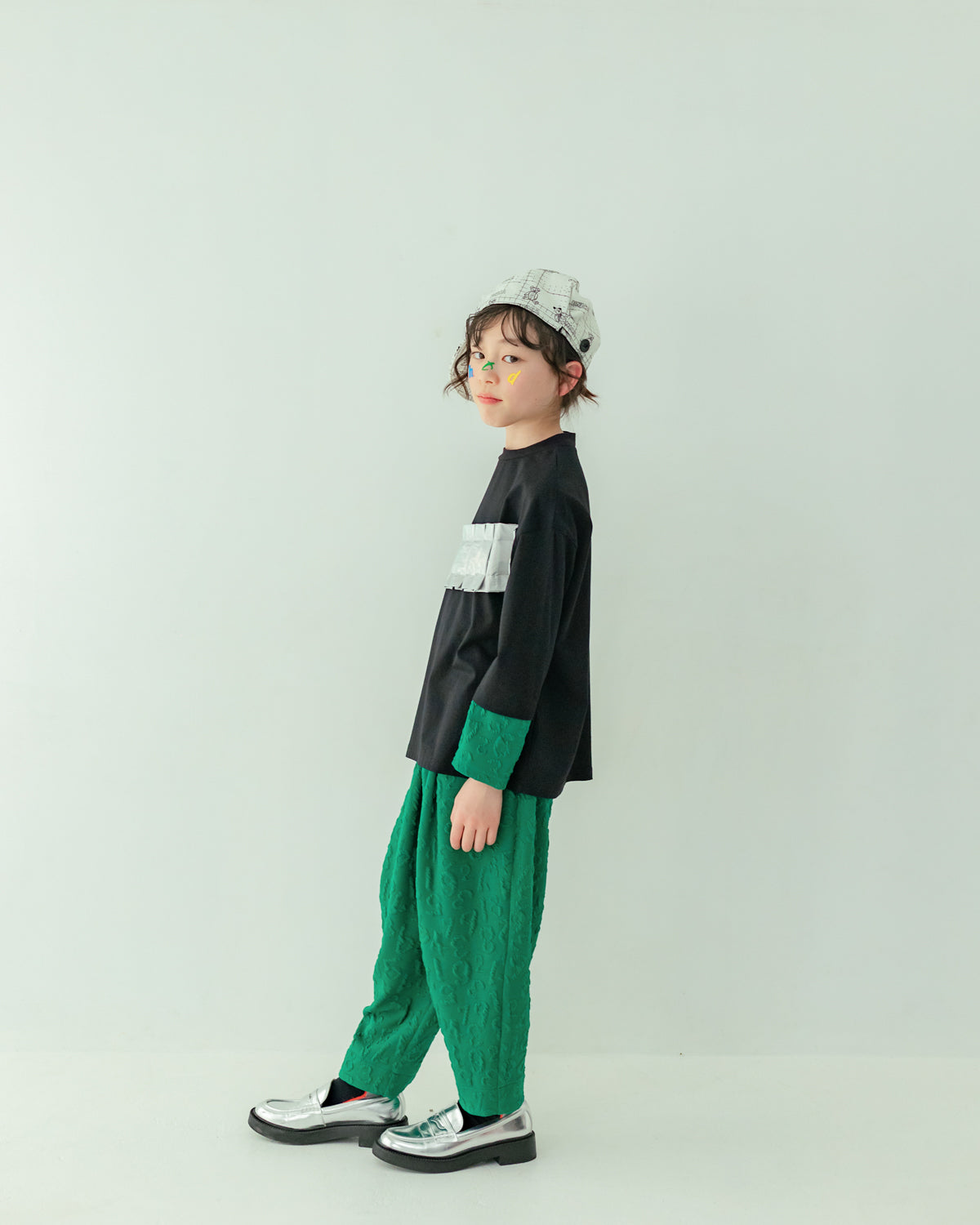 ポコポコナンバーテーパードパンツ[362-0907-1]