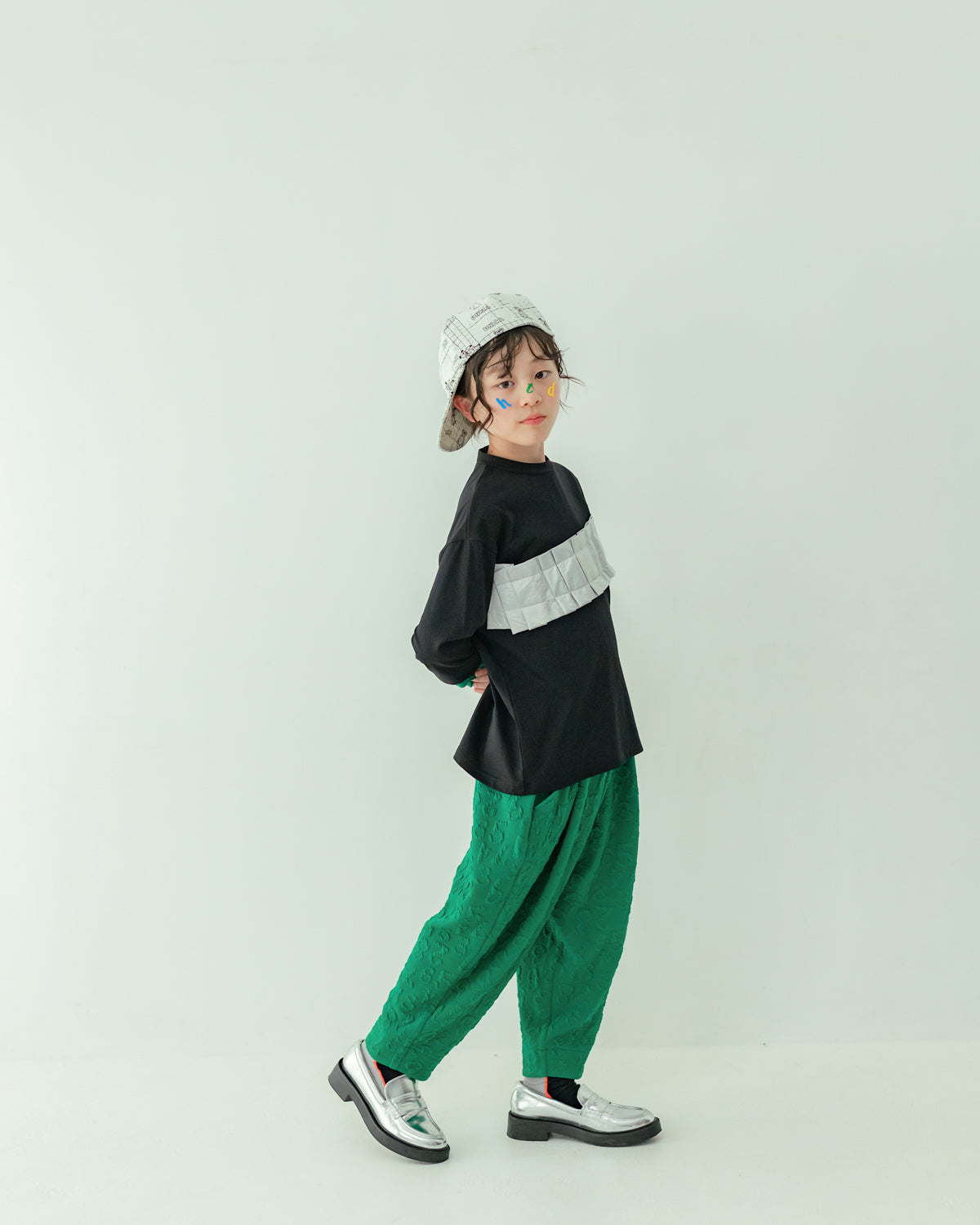 ポコポコナンバーテーパードパンツ[362-0907-1]