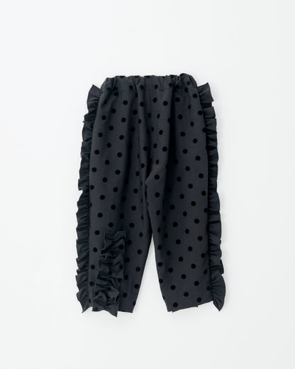 フロッキードットフリルパンツ[362-0908-2]