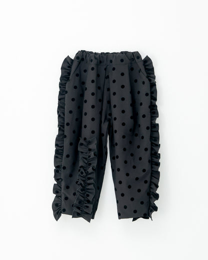 フロッキードットフリルパンツ[362-0908-2]