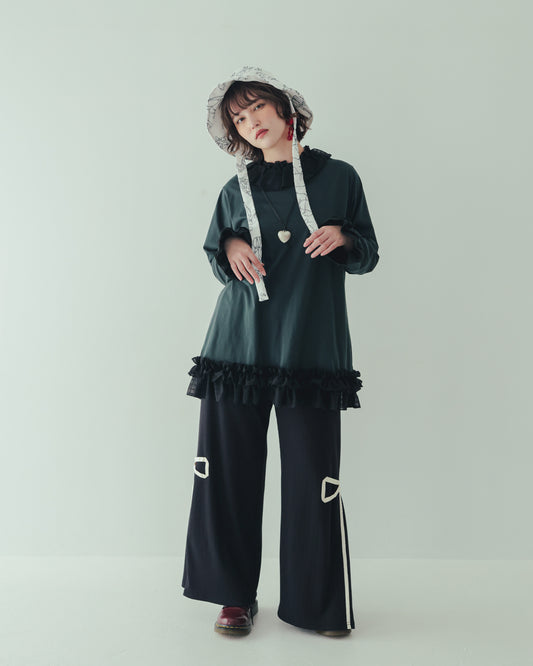 リボンラインリブパンツ[362-0905-2]