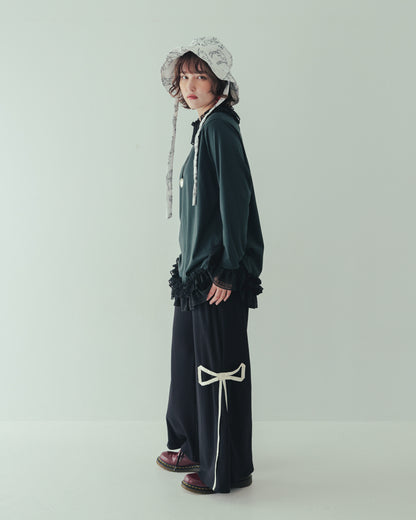 リボンラインリブパンツ[362-0905-2]