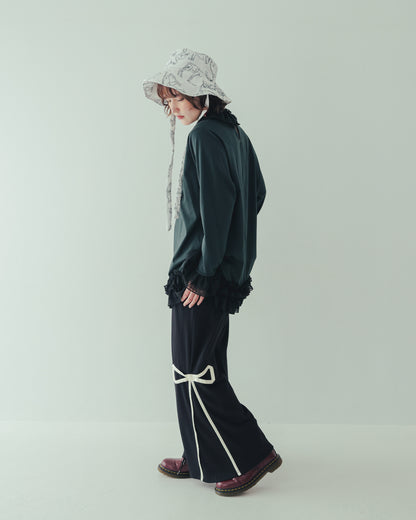 リボンラインリブパンツ[362-0905-2]