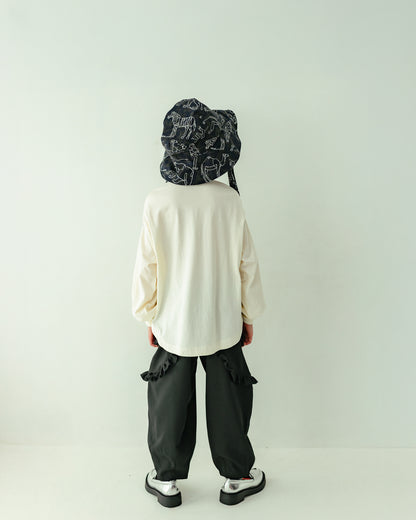 ダブルフリルサルエルパンツ[362-0903-1]