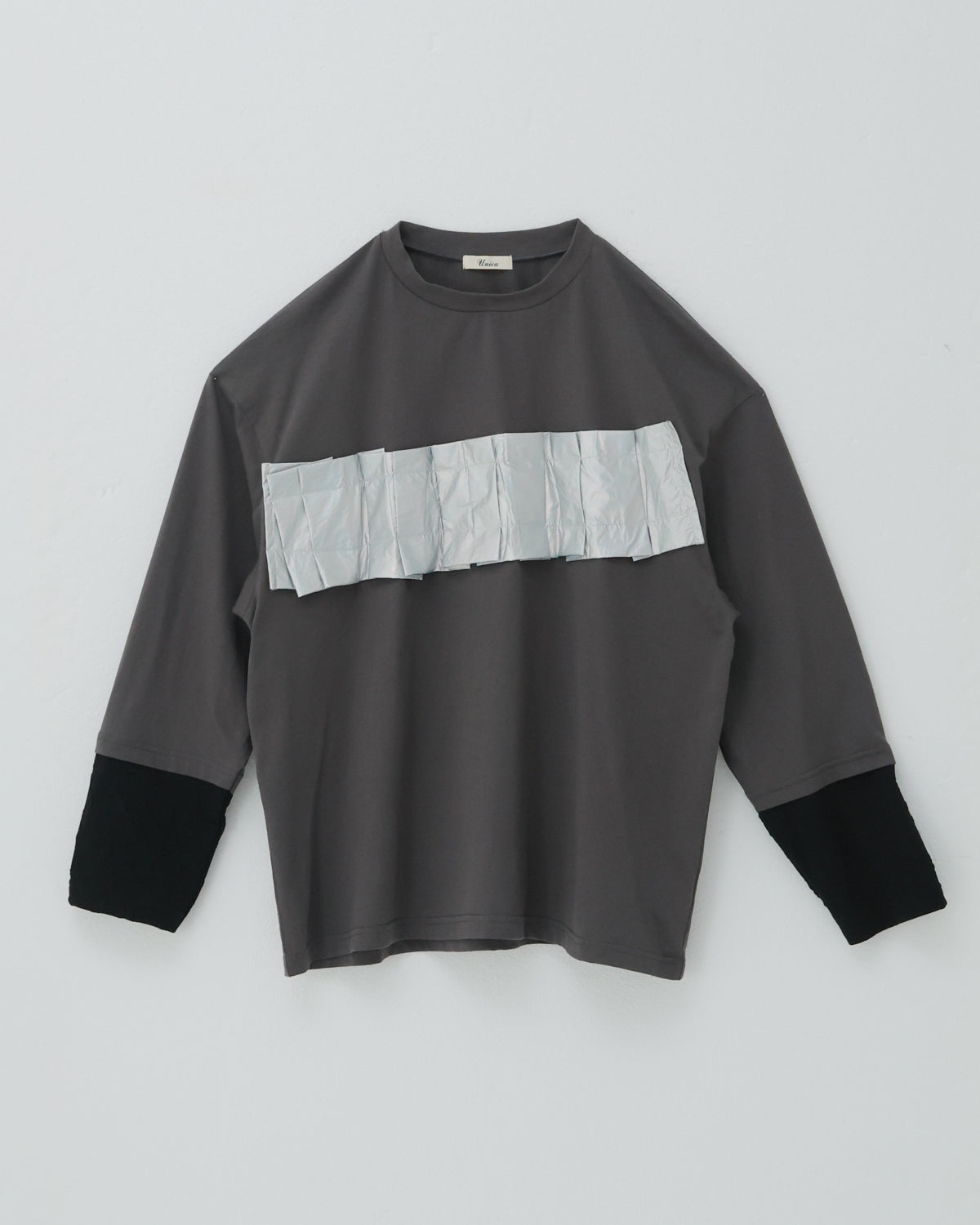 メタリックフォールド tee[362-1411-1]