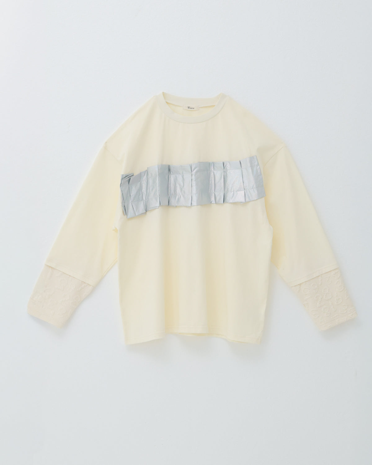 メタリックフォールド tee[362-1411-1]