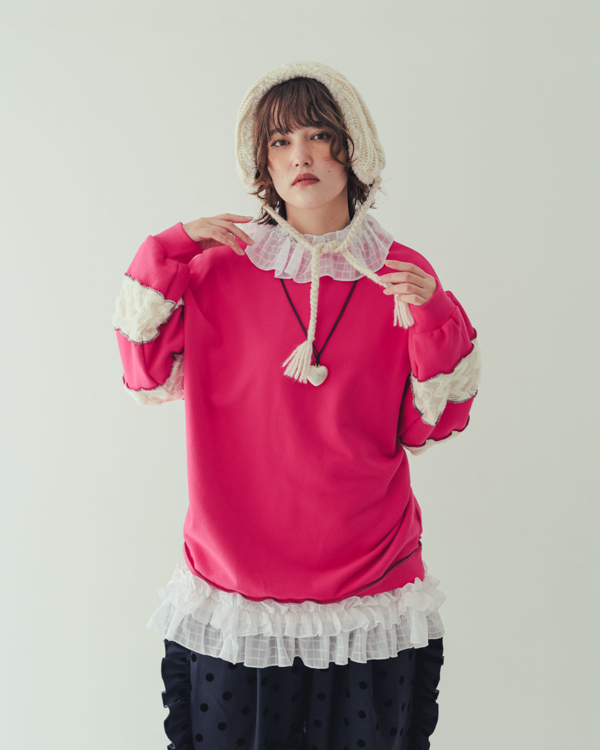 カラフルメロウステッチスウェット[362-0703-2]