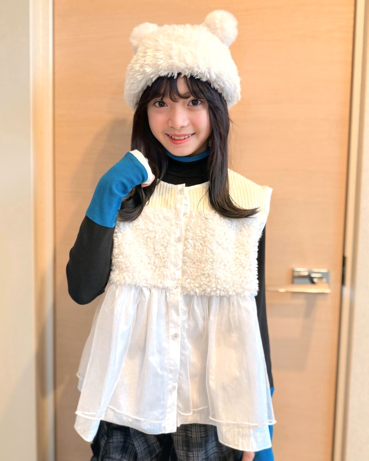 配色フィンガーハイネックtee     [352-1403-1]