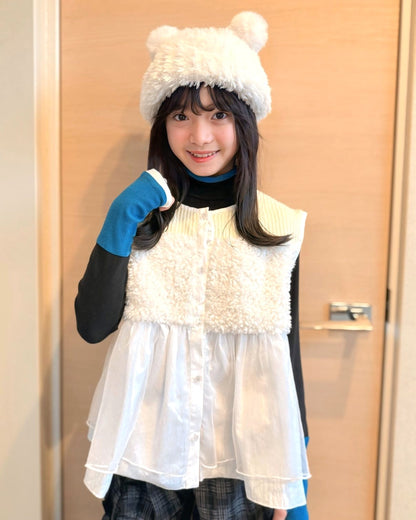 配色フィンガーハイネックtee     [352-1403-1]