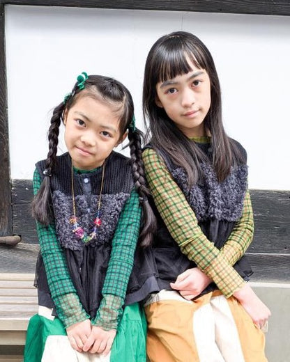 チェック柄シアーカットソー    [352-1401-1]