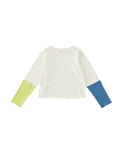 カラフルスリーブtee  ladies  [352-1404-2]