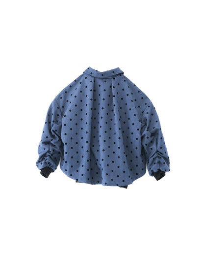 フロッキードットストームフラップジャケット  ladies    [352-0502-2]