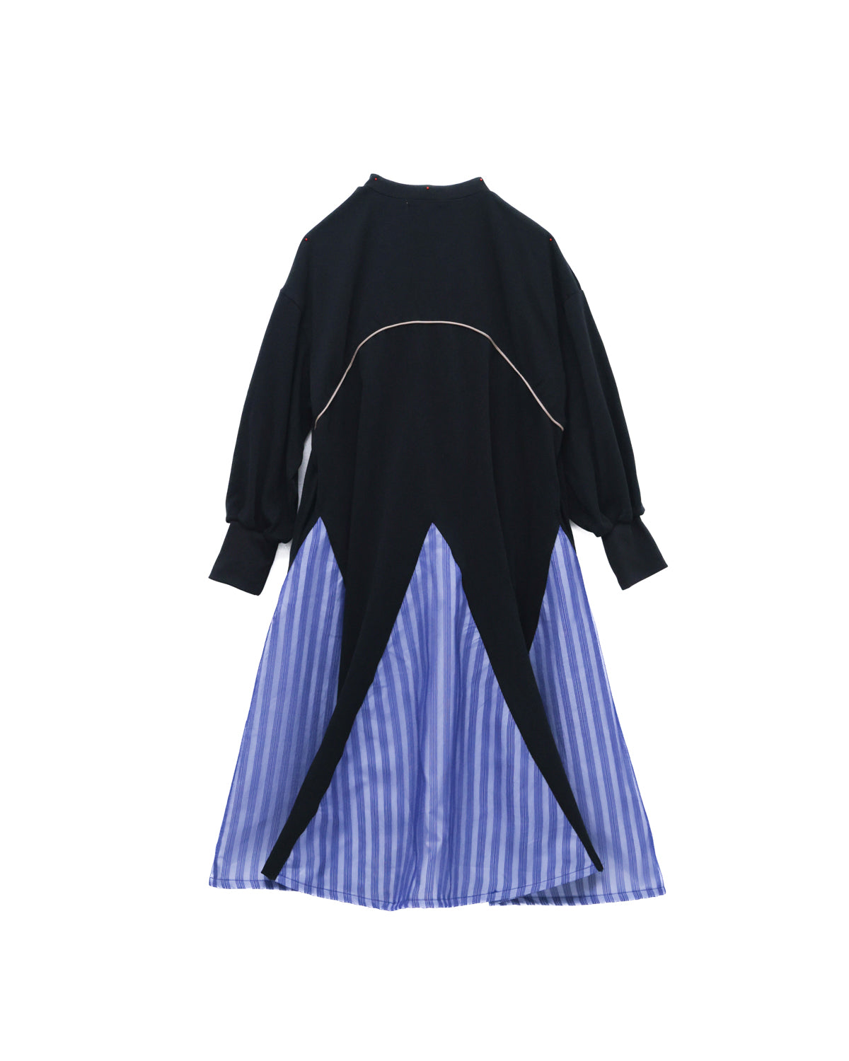 パネル配色カラーAラインワンピース    [352-0106-1]