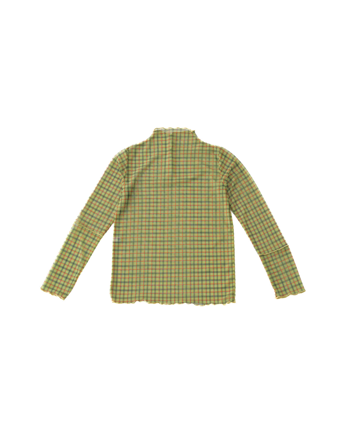チェック柄シアーカットソー  ladies  [352-1401-2]